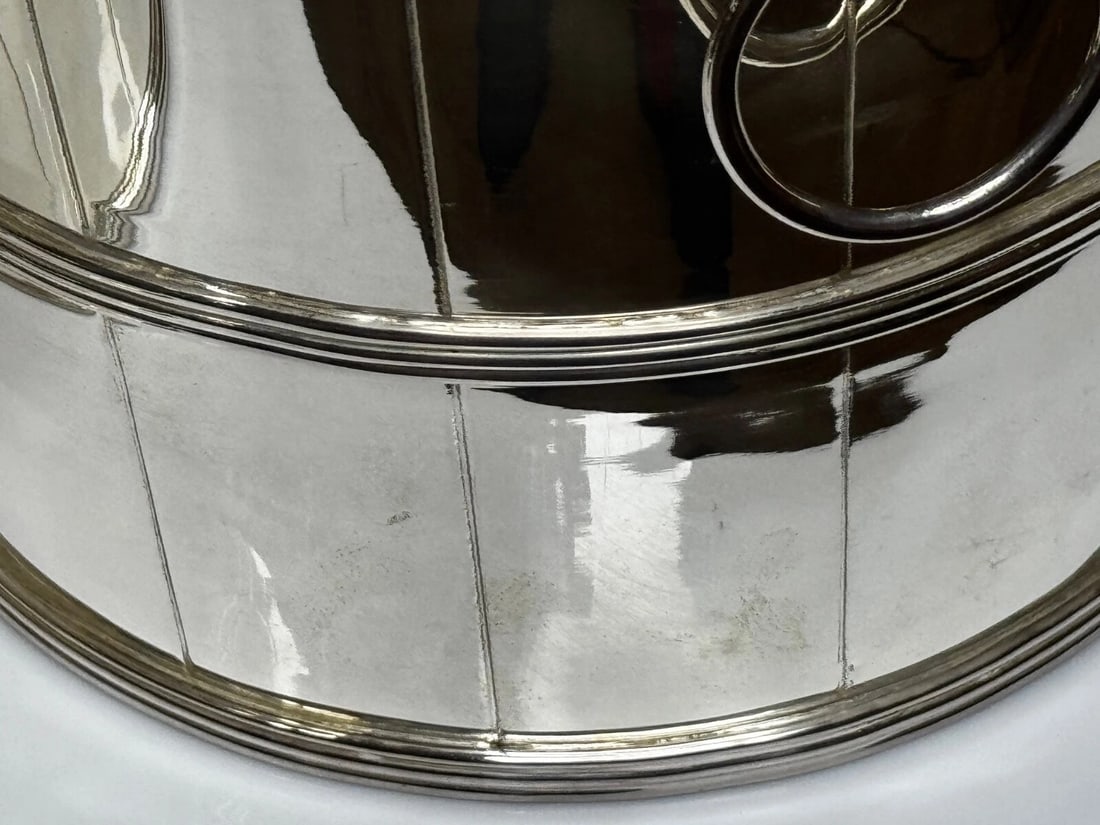 Set Regency Revival Style Lion Barrel Silver Plate Xmas Champagne Bucket Coolers - 8