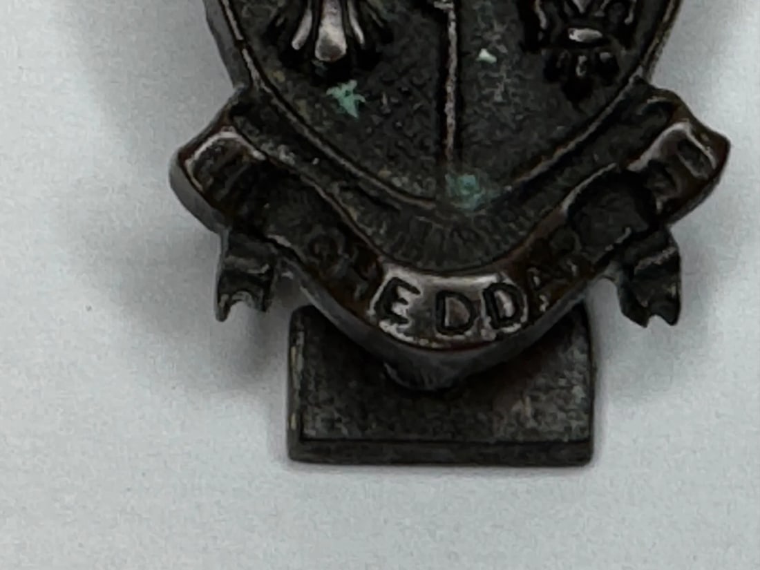 Cheddar Bronze Door Knocker Heraldic Coat of Arms Shield Fleur De Lys C1925 - 7