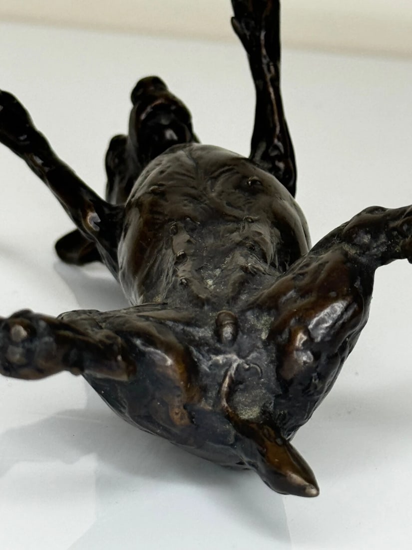 Standing Dog Jack Russell Patinated Bronze Sculpture By Lucy Kinsella - 20
