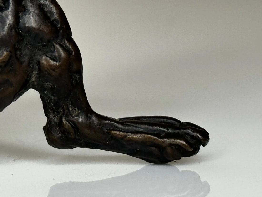 Standing Dog Jack Russell Patinated Bronze Sculpture By Lucy Kinsella - 8