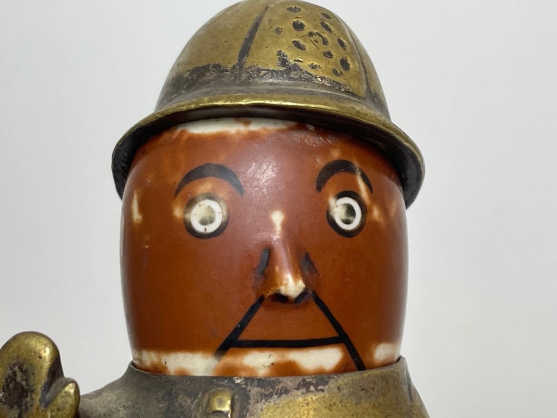 Fine Antique & Rare John Hassall “Robert Policeman” Car Mascot — Signed & Number - 17