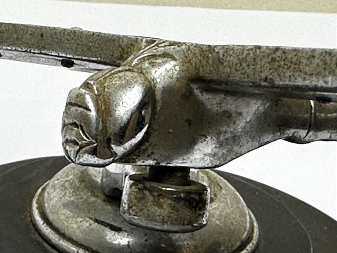British Small Rare Art Deco Desmo Circa 1934 Dragonfly Car Mascot Sculpture - 9