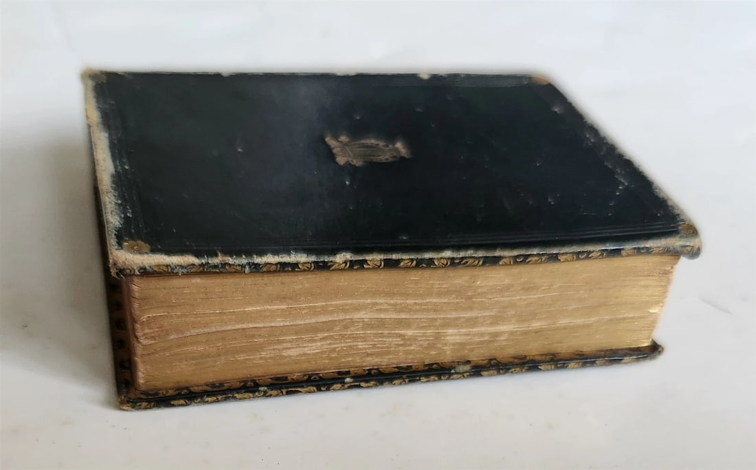 1840s MINIATURE BOOK GEMS of SACRED POETRY in ENGLISH antique - 5