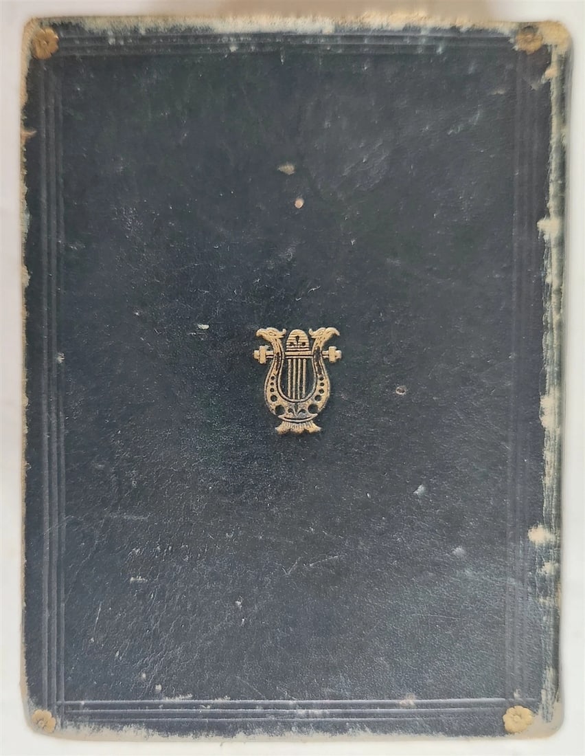 1840s MINIATURE BOOK GEMS of SACRED POETRY in ENGLISH antique - 7