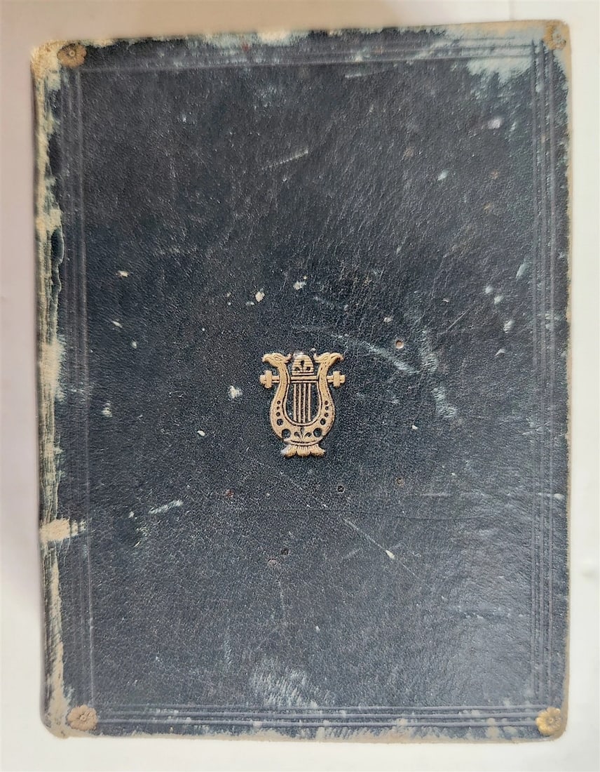 1840s MINIATURE BOOK GEMS of SACRED POETRY in ENGLISH antique - 8