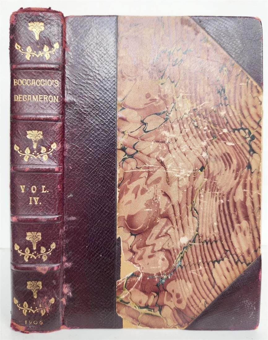1906 DECAMERON by Giovanni Boccaccio in ENGLISH antique ILLUSTRATED - 2
