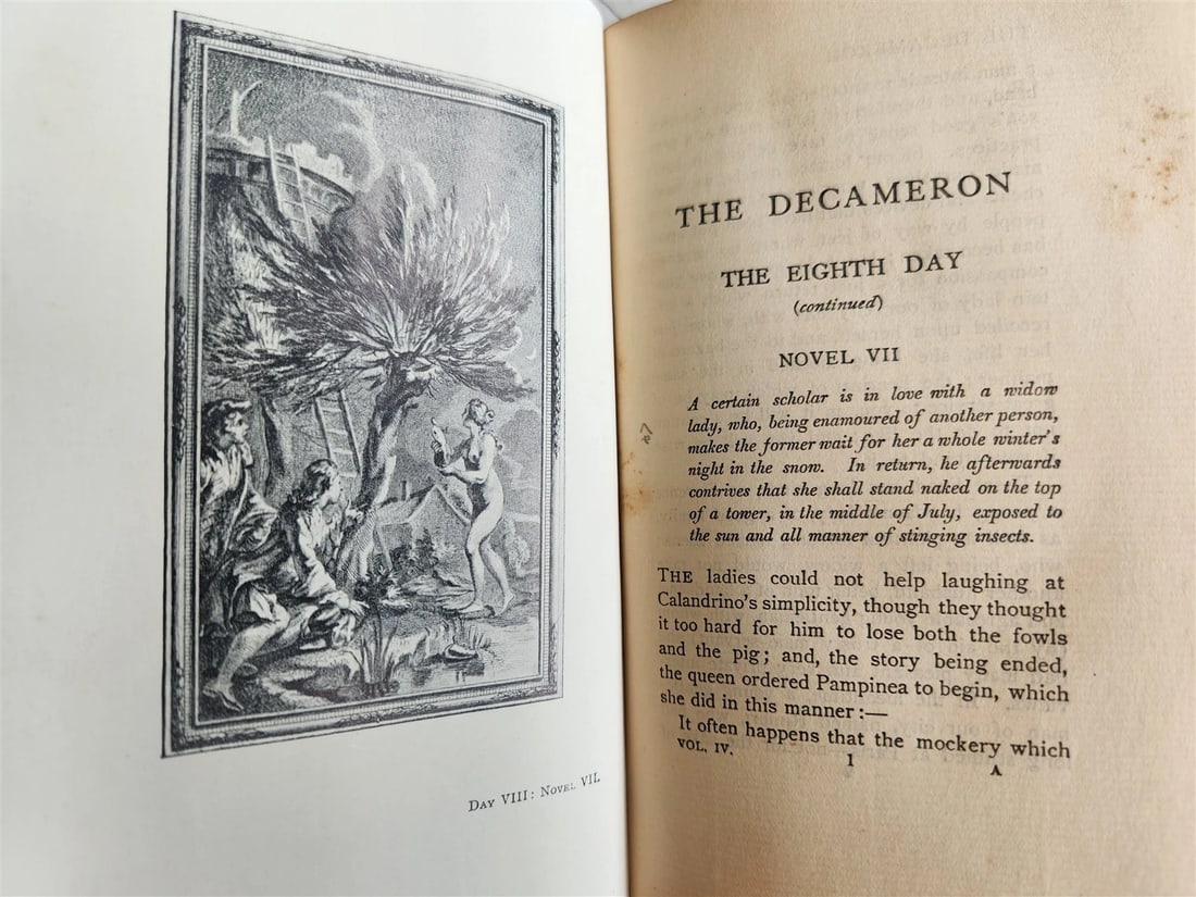 1906 DECAMERON by Giovanni Boccaccio in ENGLISH antique ILLUSTRATED - 5