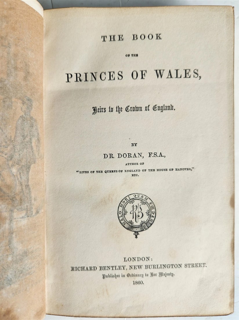 1860 THE BOOK of the PRINCES of WALES Heirs to the Crown of England antique - 3