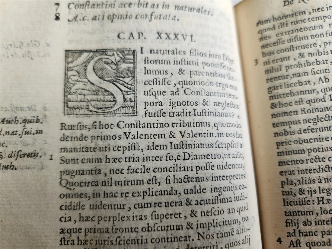 1572 CANON LAW by Gabriele Paleotti De nothis spuriisque filiis liber antique - 9