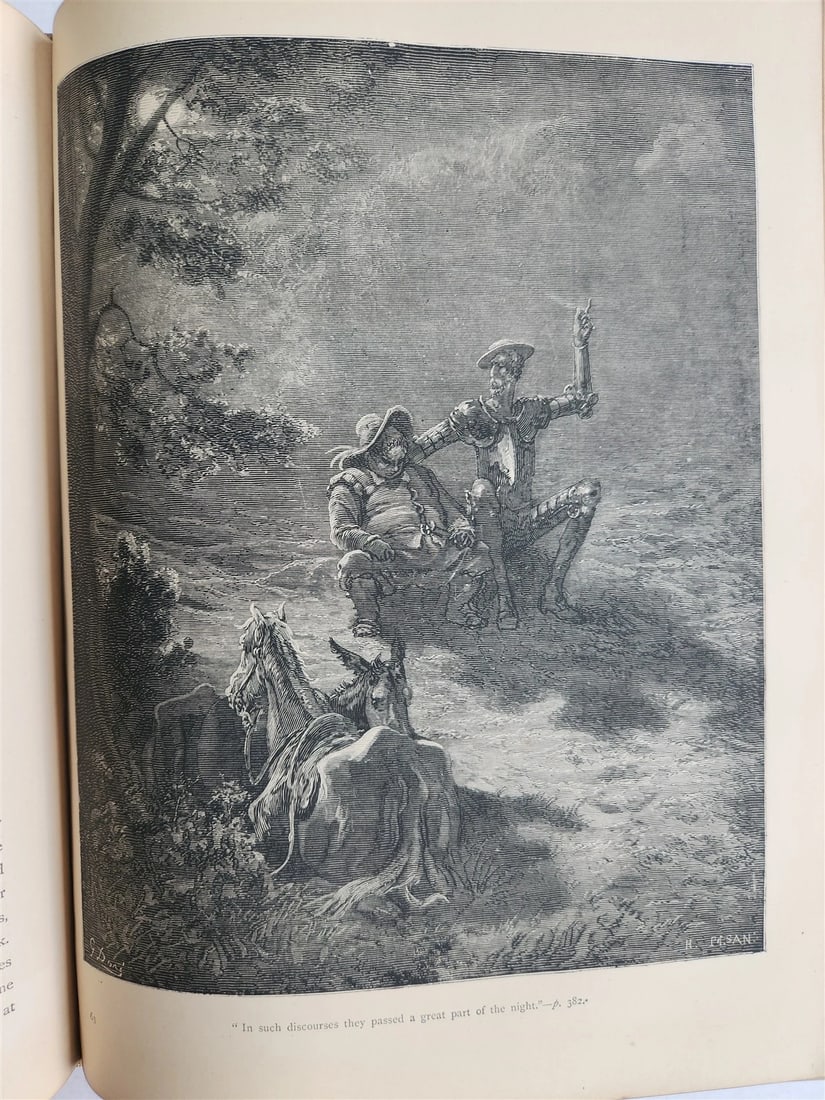 1864 DON QUIXOTE by CERVANTES antique GUSTAVE DORE ILLUSTRATED FOLIO in ENGLISH - 16