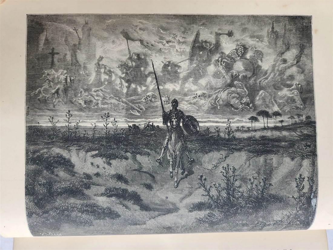 1864 DON QUIXOTE by CERVANTES antique GUSTAVE DORE ILLUSTRATED FOLIO in ENGLISH - 5