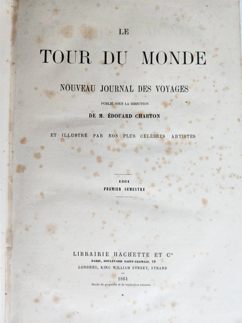 1864 HISTORY of VOYAGES ILLUSTRATED antique TURKEY AFRICA CHINA MONGOLIA RUSSIA - 3