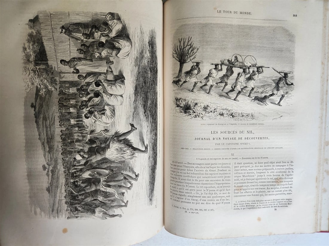 1864 HISTORY of VOYAGES ILLUSTRATED antique TURKEY AFRICA CHINA MONGOLIA RUSSIA - 6