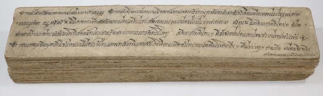 19th century ILLUMINATED BUDDHIST MANUSCRIPT THAILAND antique Phra Malai LEGEND - 2