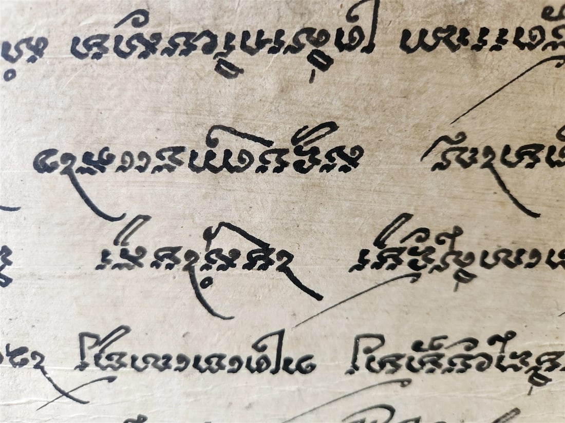 19th century ILLUMINATED BUDDHIST MANUSCRIPT THAILAND antique Phra Malai LEGEND - 7
