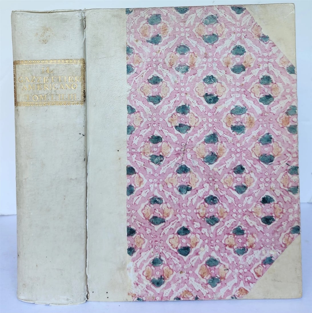 1763 IL GAZZETTIERE AMERICANO antique ILLUSTRATED w/ MAPS & ENGRAVINGS FOLIO - 4