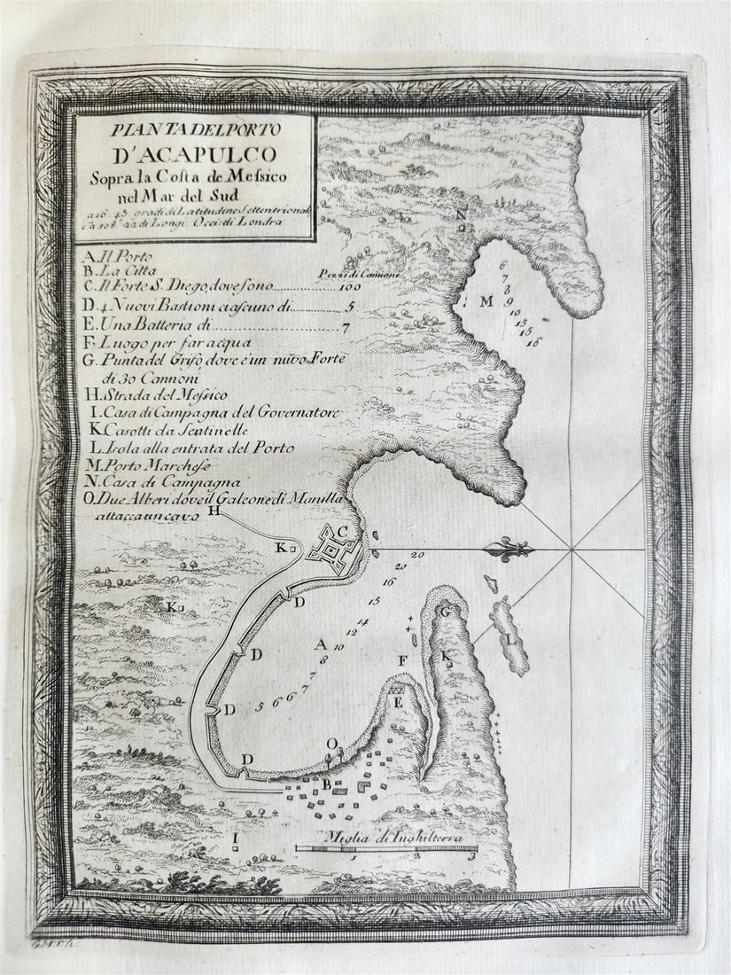 1763 IL GAZZETTIERE AMERICANO antique ILLUSTRATED w/ MAPS & ENGRAVINGS FOLIO - 5