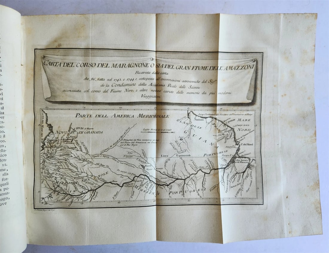 1763 IL GAZZETTIERE AMERICANO antique ILLUSTRATED w/ MAPS & ENGRAVINGS FOLIO - 7