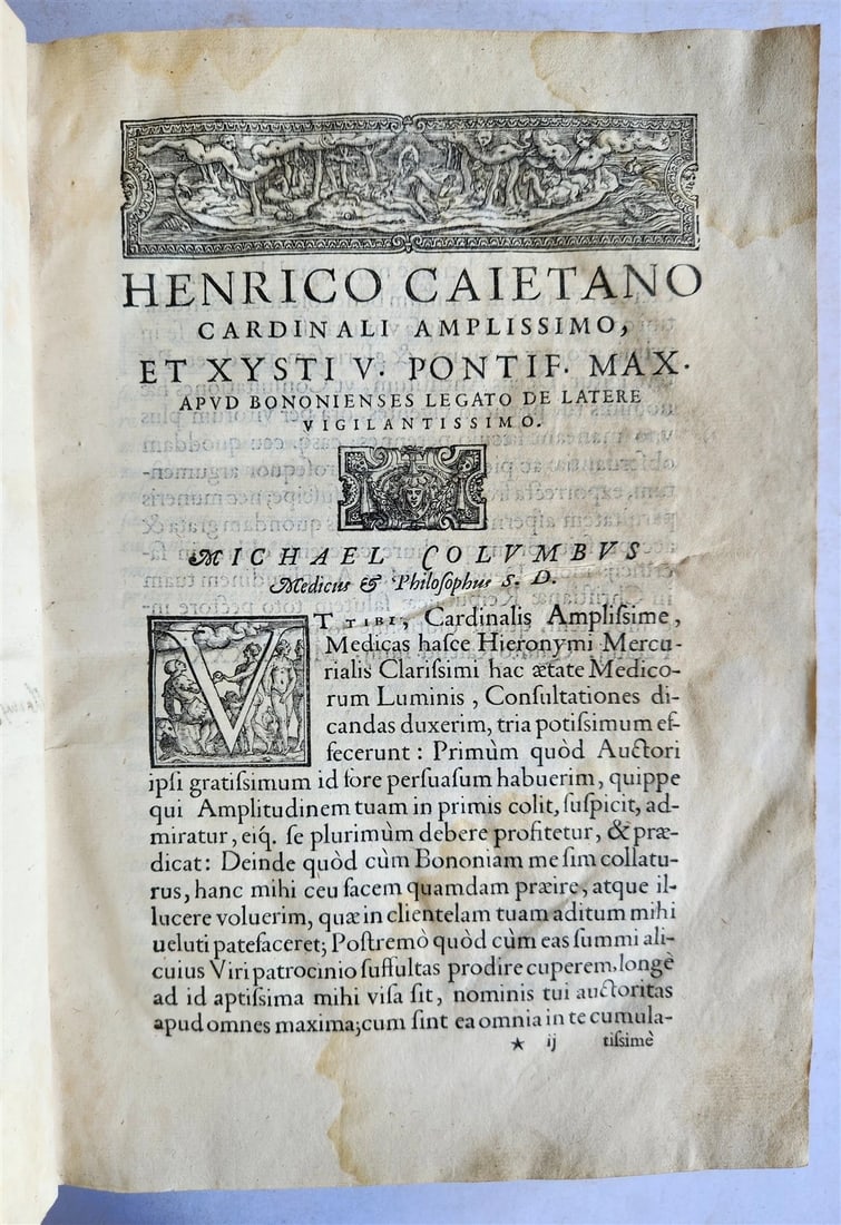 1587-1597 MEDICAL TREATISE by HIERONYMI MERCURIALIS antique 16th CENTURY FOLIO - 6