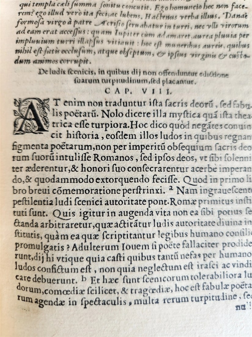 1560 AUGUSTINE of HIPPO De civitate Dei antique 16th century VELLUM BOUND - 12