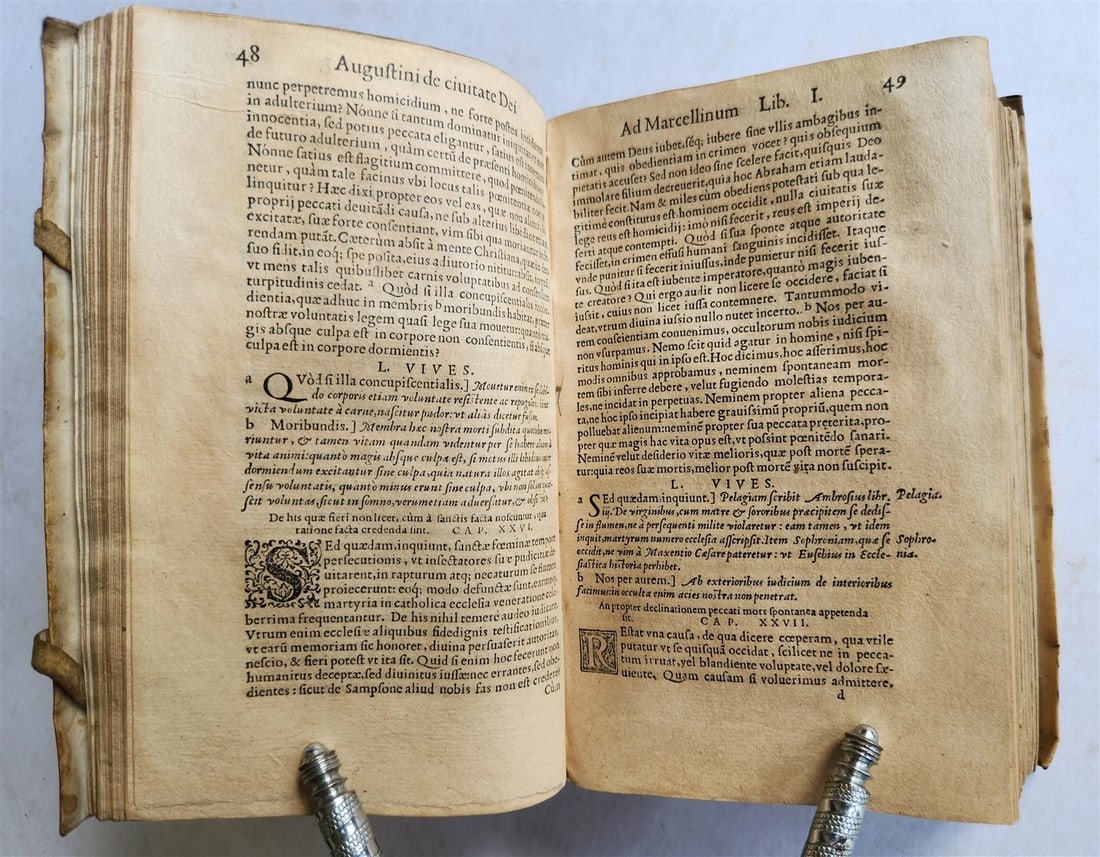 1560 AUGUSTINE of HIPPO De civitate Dei antique 16th century VELLUM BOUND - 14