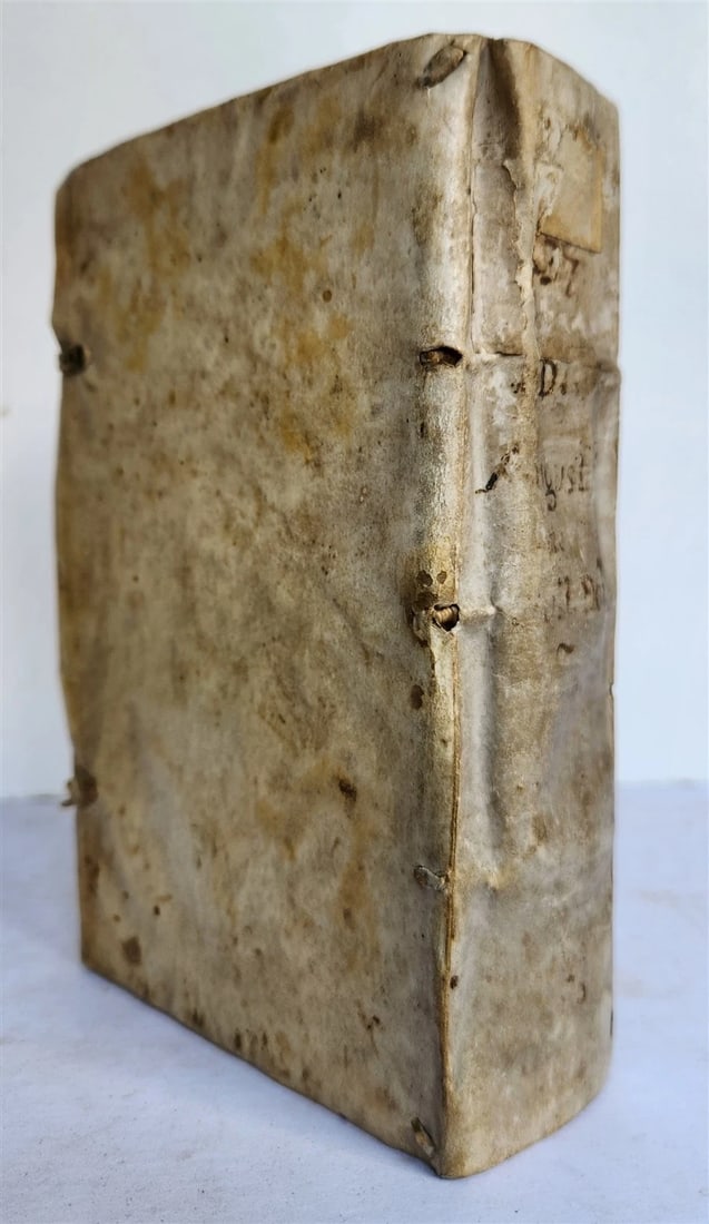 1560 AUGUSTINE of HIPPO De civitate Dei antique 16th century VELLUM BOUND - 2