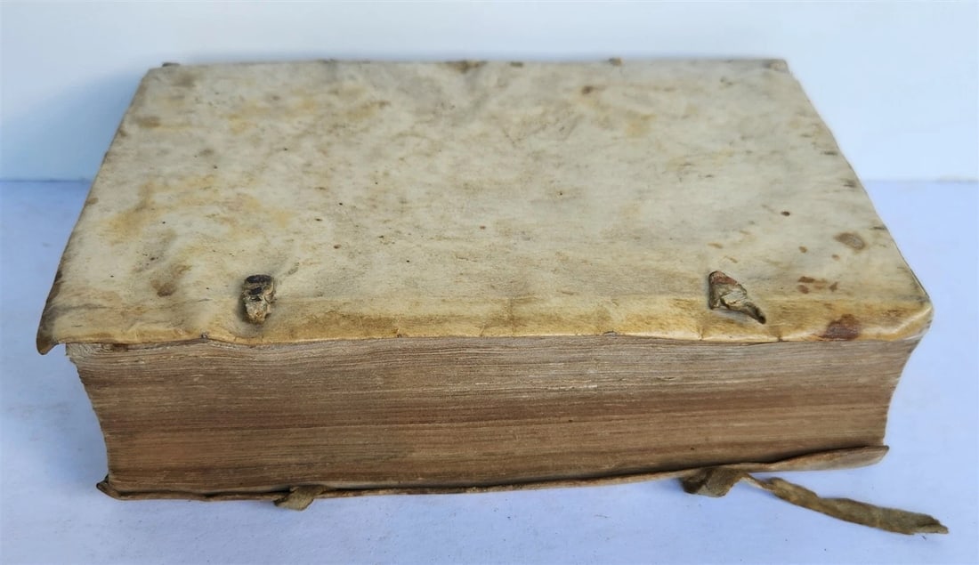 1560 AUGUSTINE of HIPPO De civitate Dei antique 16th century VELLUM BOUND - 4