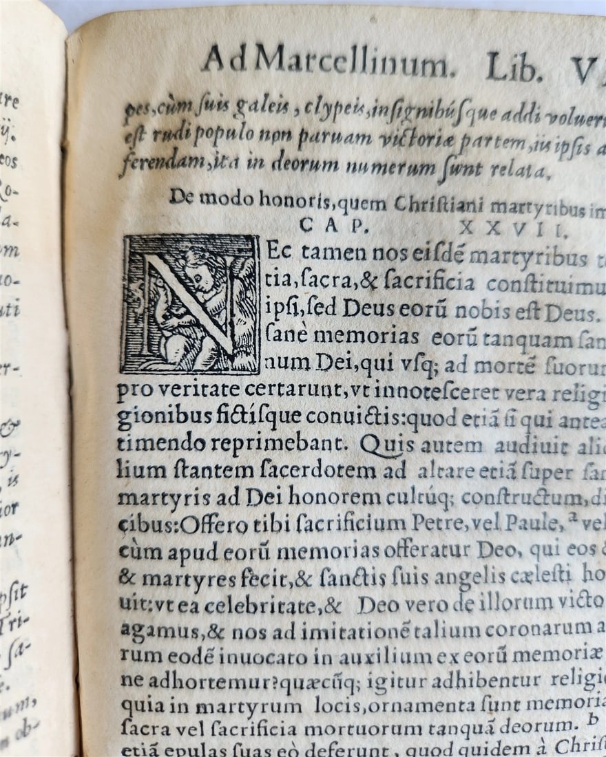 1560 AUGUSTINE of HIPPO De civitate Dei antique 16th century VELLUM BOUND - 7