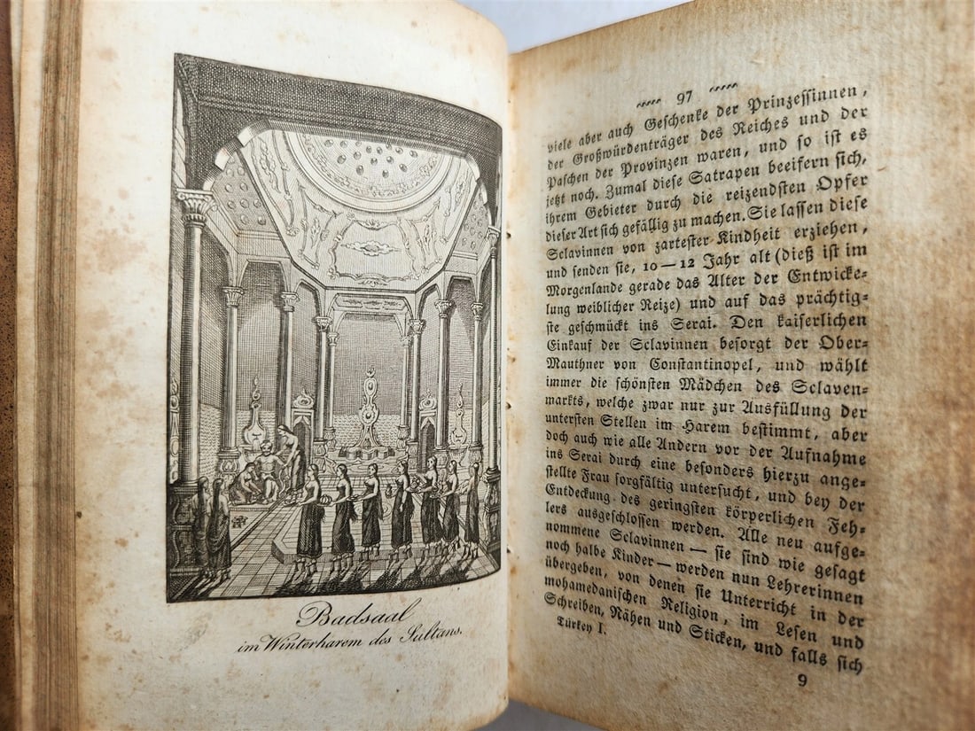 1828 CONSTANTINOPLE & TURKISH STATE antique ILLUSTRATED 2 volumes in German - 6