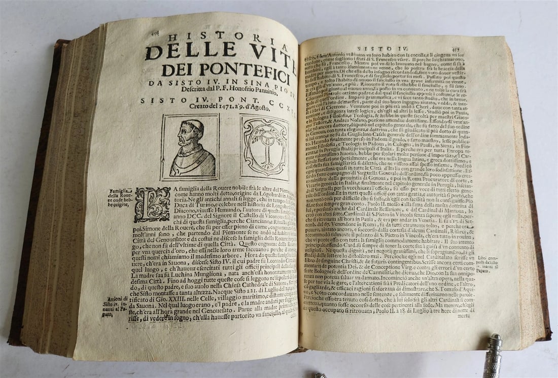 1674 LIVES of POPES antique ILLUSTRATED in ITALIAN - 12