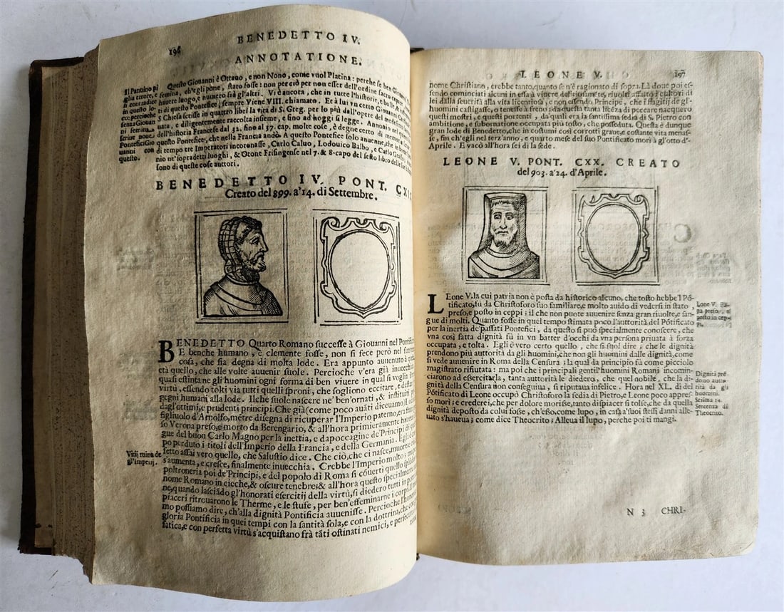 1674 LIVES of POPES antique ILLUSTRATED in ITALIAN - 16