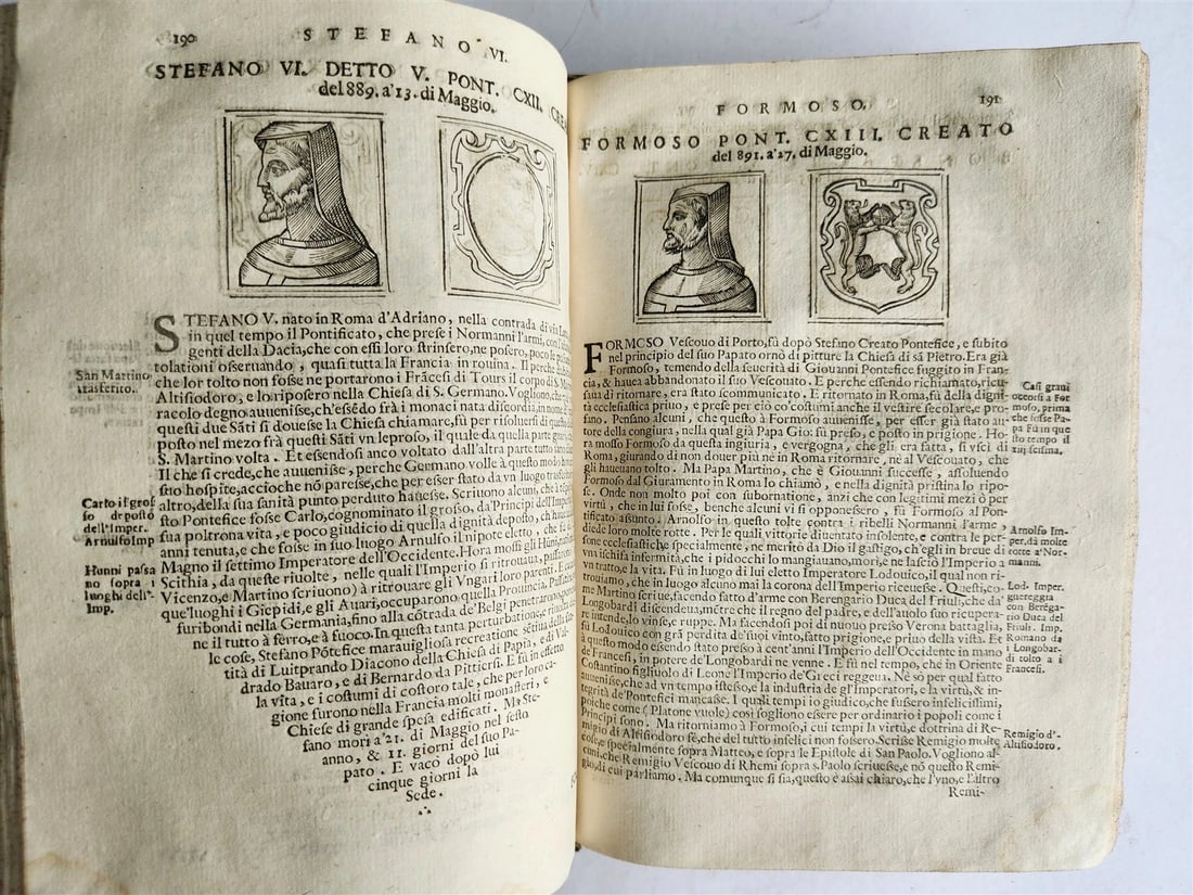 1674 LIVES of POPES antique ILLUSTRATED in ITALIAN - 18