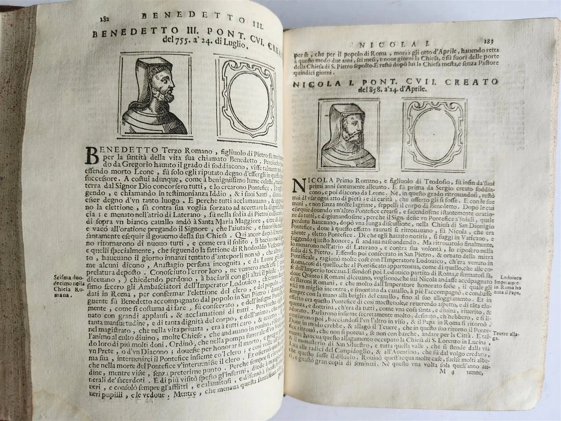 1674 LIVES of POPES antique ILLUSTRATED in ITALIAN - 20