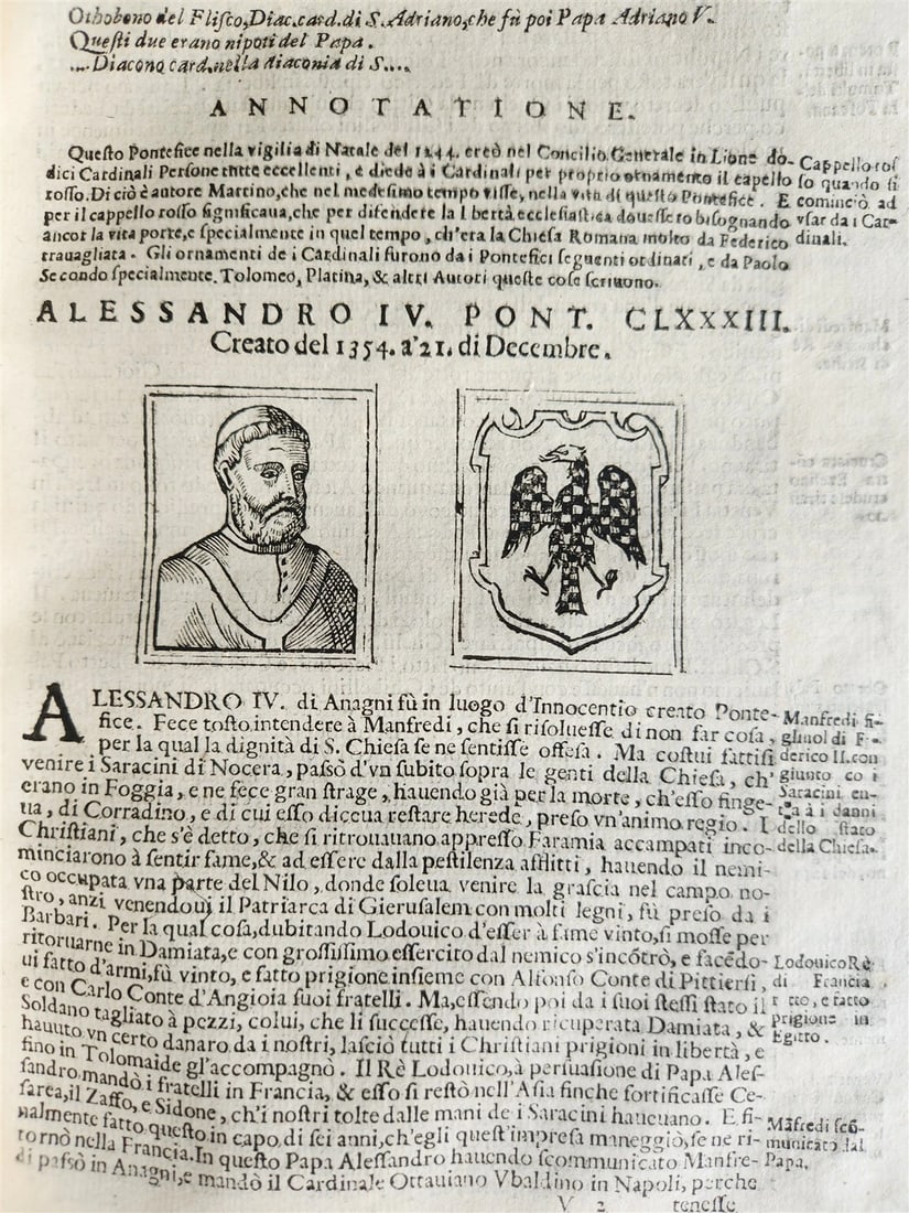 1674 LIVES of POPES antique ILLUSTRATED in ITALIAN - 3