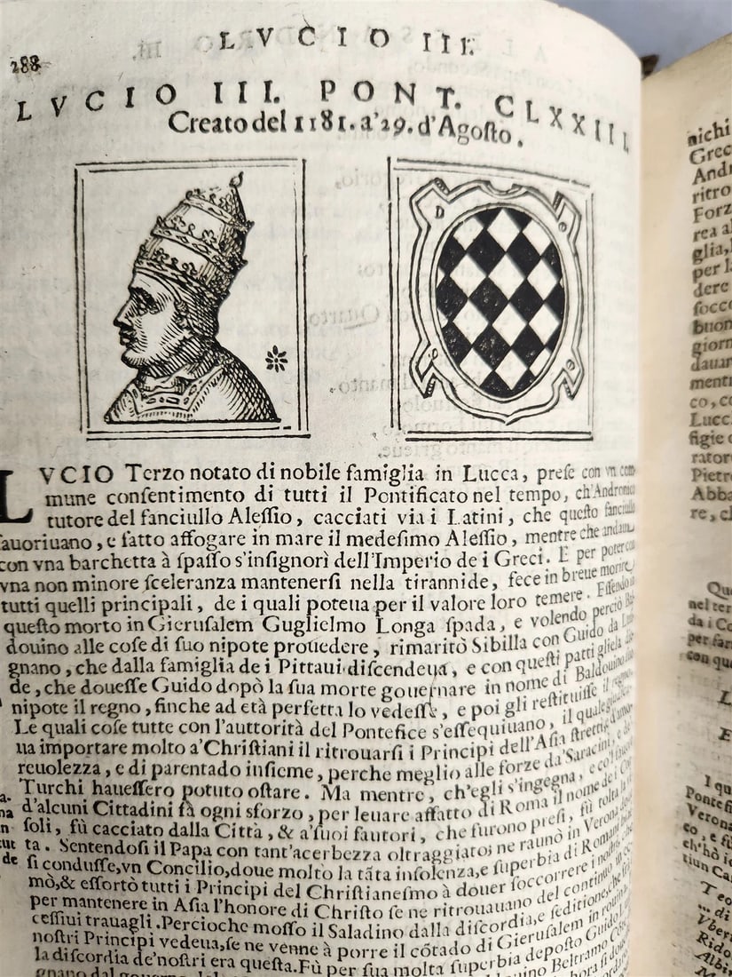 1674 LIVES of POPES antique ILLUSTRATED in ITALIAN - 5