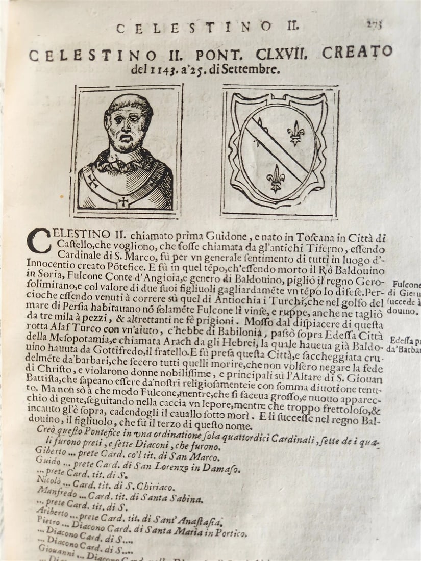 1674 LIVES of POPES antique ILLUSTRATED in ITALIAN - 6