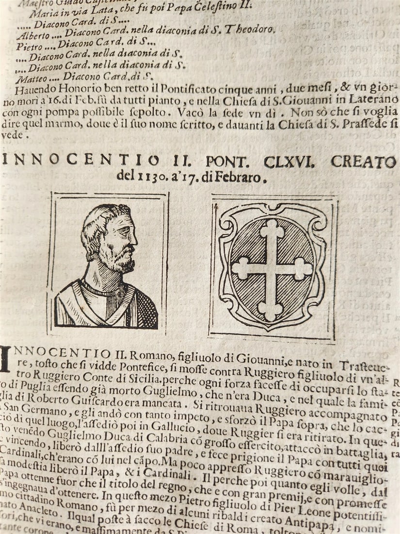 1674 LIVES of POPES antique ILLUSTRATED in ITALIAN - 8
