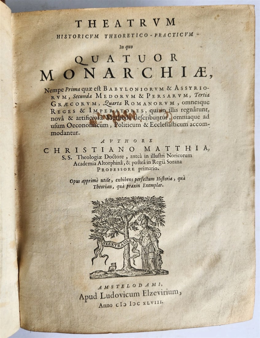 1648 HISTORY of BABYLONIA PERSIA ASSYRIA GREECE & ROMAN EMPIRE antique ELZEVIER - 2