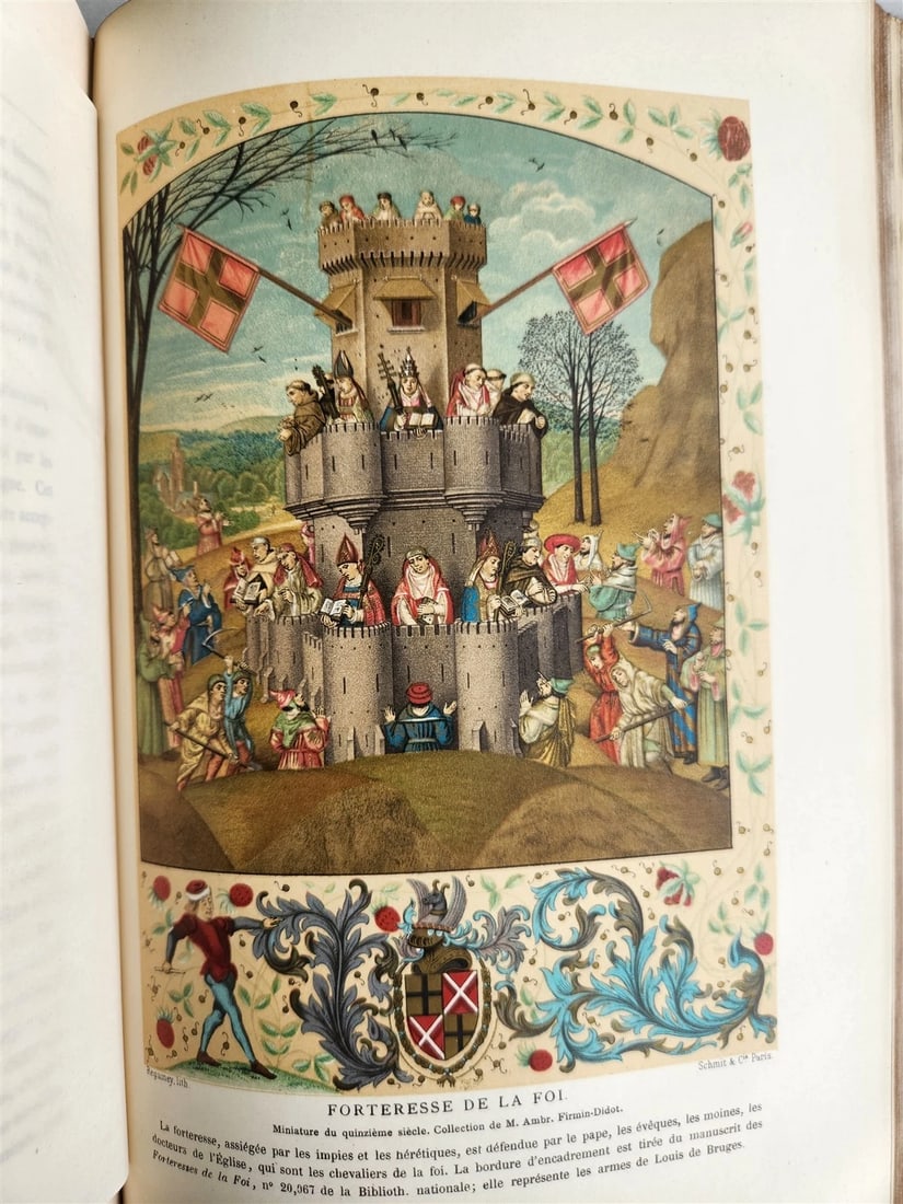 1876 Military & Religious Life in Middle Ages & Renaissance ILLUSTRATED antique - 15