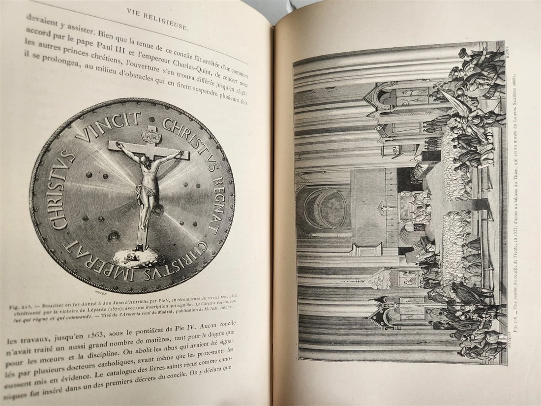 1876 Military & Religious Life in Middle Ages & Renaissance ILLUSTRATED antique - 18
