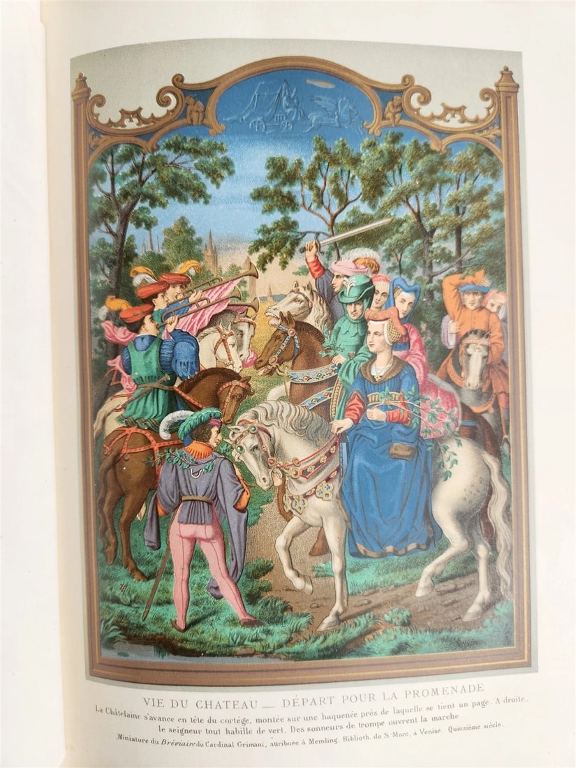 1876 Military & Religious Life in Middle Ages & Renaissance ILLUSTRATED antique - 5