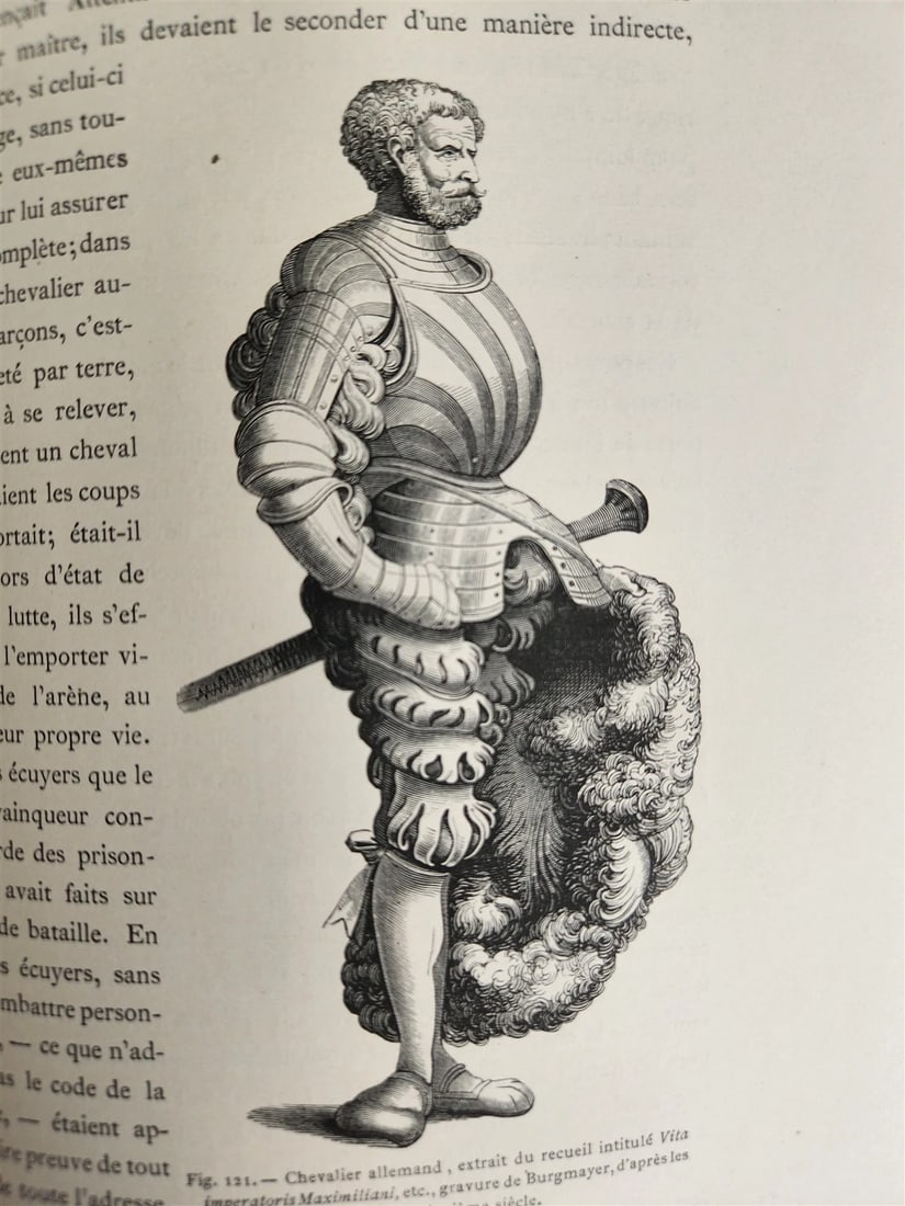 1876 Military & Religious Life in Middle Ages & Renaissance ILLUSTRATED antique - 9