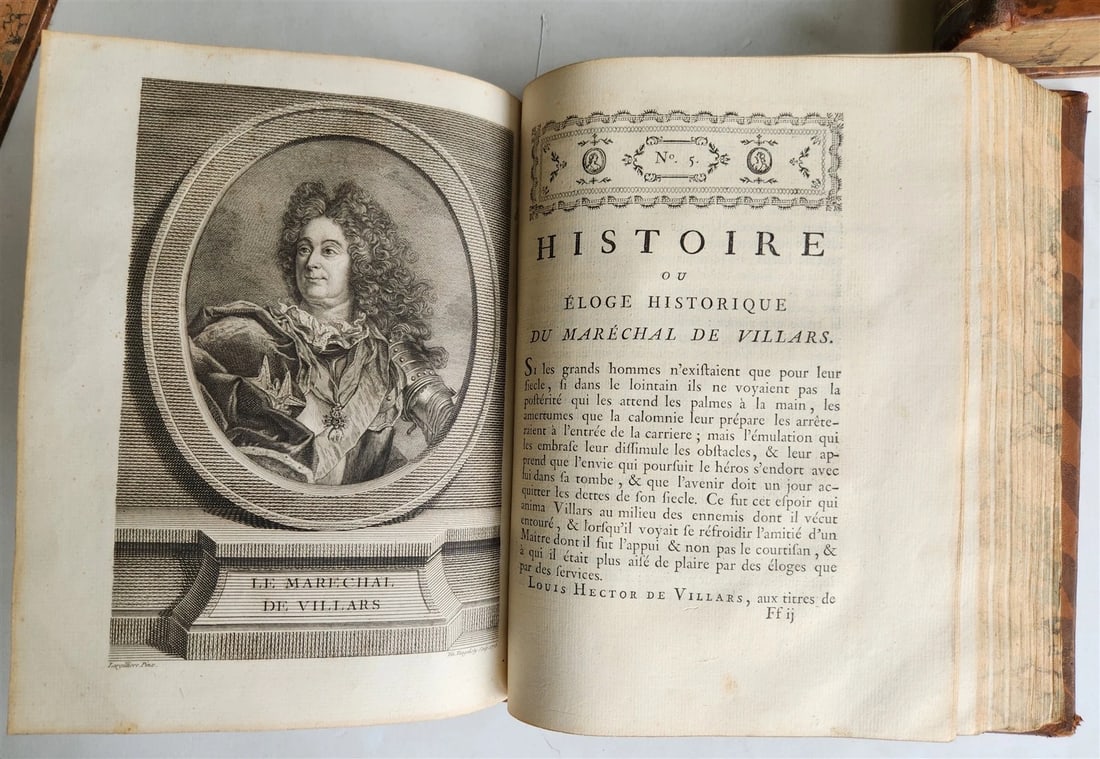 1777 ILLUSTRIOUS FRANCE or FRENCH PLUTARCH antique 3 volumes ILLUSTRATED - 7