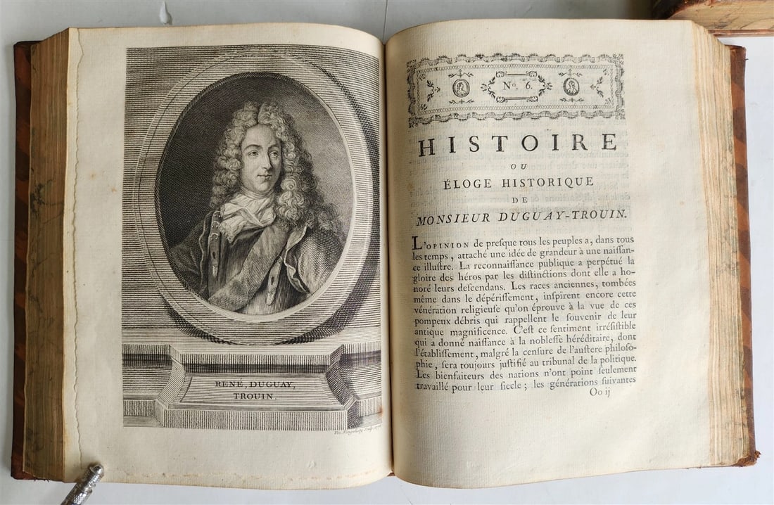 1777 ILLUSTRIOUS FRANCE or FRENCH PLUTARCH antique 3 volumes ILLUSTRATED - 8
