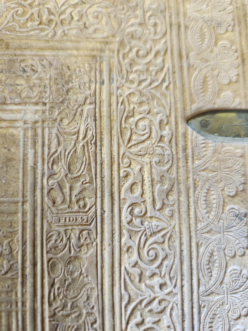 1579 Sacrae bibliothecae sanctorum patrum PIGSKIN BOUND FOLIO 16th cent. ANTIQUE - 8