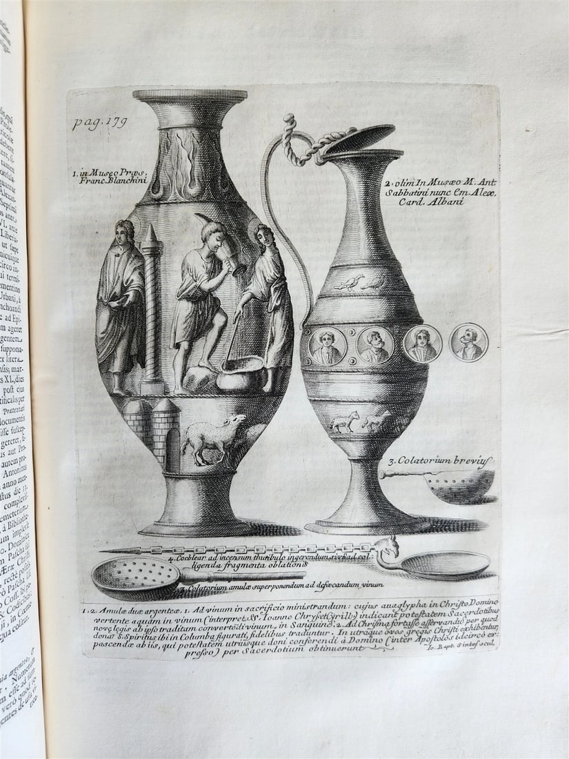 1723 LIVES of ROMAN POPES by Anastasius Bibliothecarius VELLUM FOLIO antique - 16