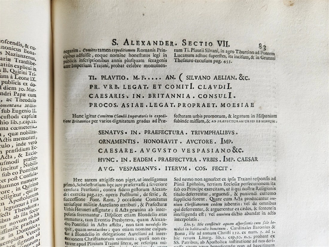 1723 LIVES of ROMAN POPES by Anastasius Bibliothecarius VELLUM FOLIO antique - 20