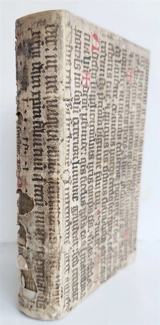 1598 COMEDIES of TERENCE ILLUSTRATED by AMMAN antique VELLUM MANUSCRIPT BINDING (1 of 19)