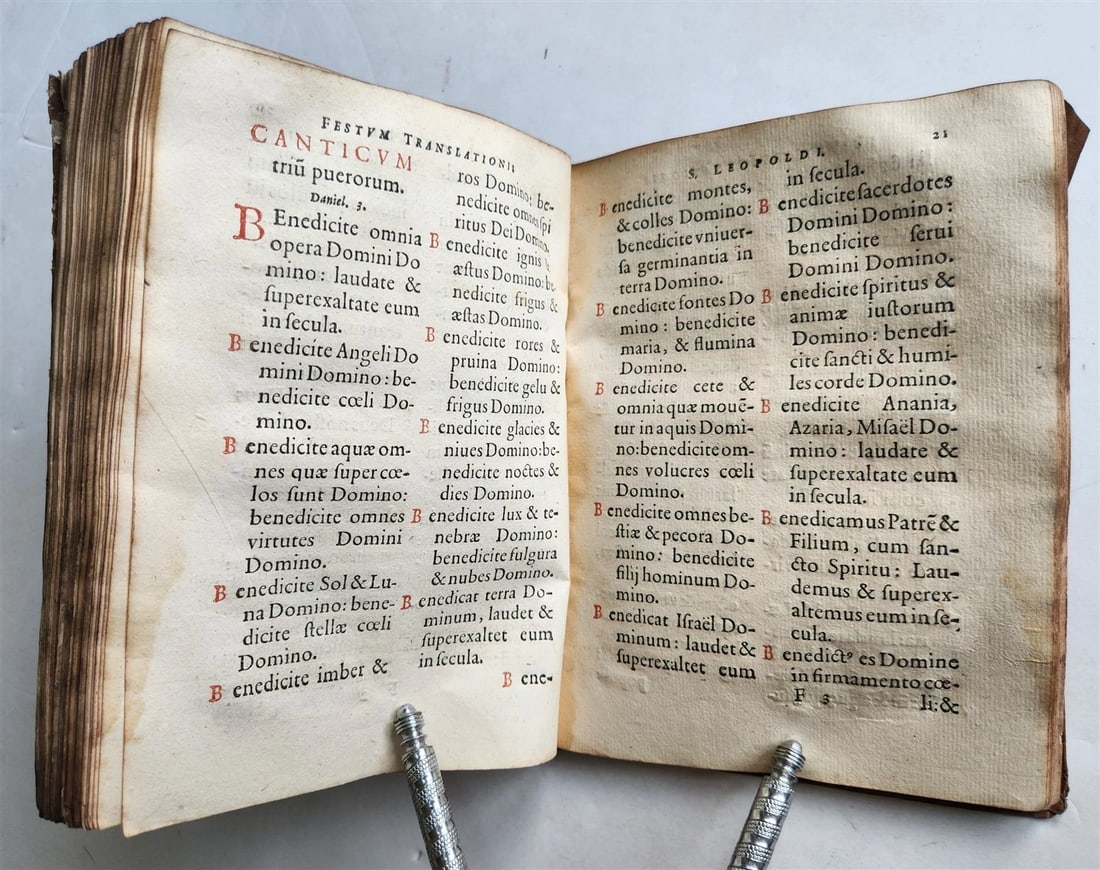 1591 LIFE of ST.LEOPOLD III ILLUSTRATED antique VELLUM BOUND 16th CENTURY - 11