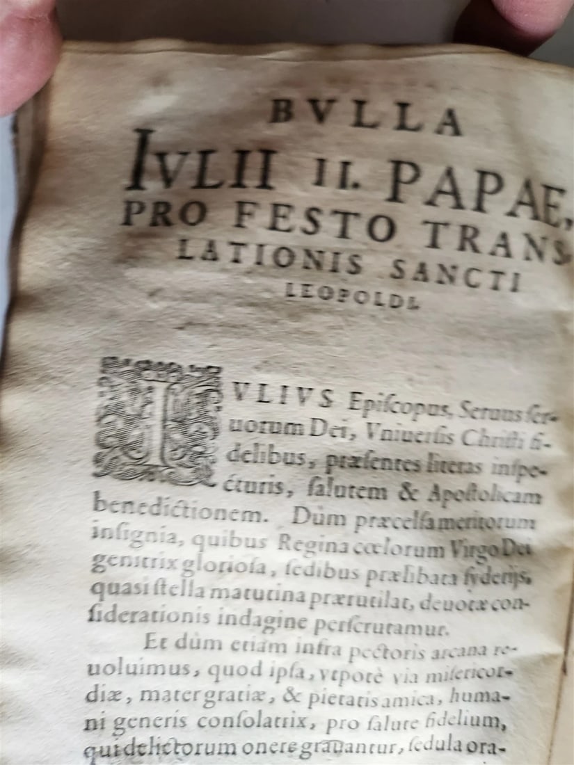 1591 LIFE of ST.LEOPOLD III ILLUSTRATED antique VELLUM BOUND 16th CENTURY - 14